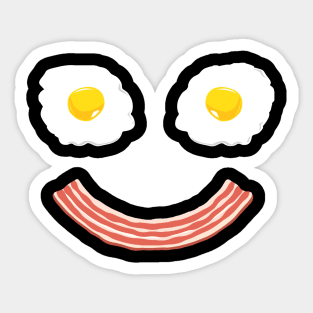 Eggs and Bacon Face Sticker